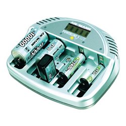Akkuladegerät AAA/AA f.1-4 Akkus 9V-Block ANSMANN LCD-Display