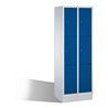 C+P Fächerschrank Classic auf Sockel, 6 Fächer, H1800xB610xT500mm Front Enzianblau Korpus Lichtgrau