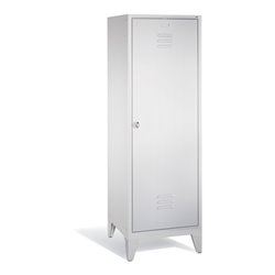 C+P Doppelspind Classic auf Füßen, für 1 Person, H1850xB610xT500mm Front Lichtgrau Korpus Lichtgrau