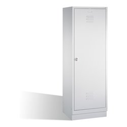 C+P Doppelspind Classic auf Sockel, für 1 Person, H1800xB610xT500mm Front Lichtgrau Korpus Lichtgrau