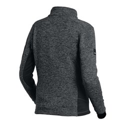 FHB MARIEKE Strick-Fleece-Jacke Damen anthrazit-schwarz Gr. S