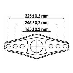 VIGOR Platte mit Gewinde für V3750, V4554, V4555 V4556