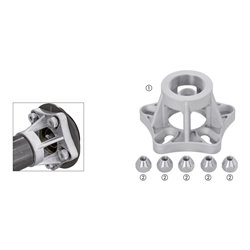 VIGOR Radlager-Satz, hinten FORD Transit V2878 Anzahl Werkzeuge: 6