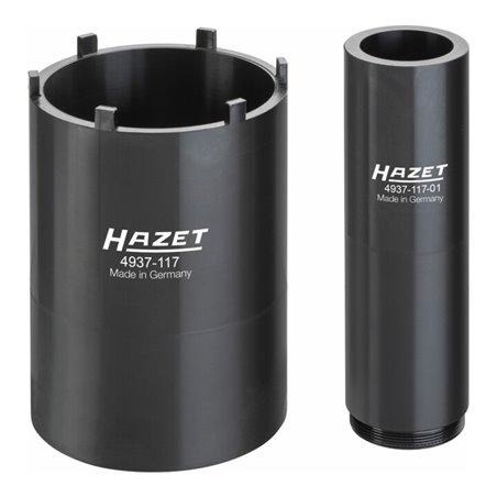 HAZET Nkw Zapfenschlüssel-Satz 4937-117/2 Vierkant hohl 20 mm (3/4 Zoll) Anzahl Werkzeuge: 2