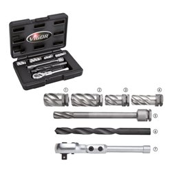 VIGOR ABS-Reibahlen-Satz V3228 Anzahl Werkzeuge: 7