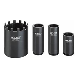 HAZET Nkw Zapfenschlüssel-Satz 4937-101/4 Vierkant hohl 20 mm (3/4 Zoll) Anzahl Werkzeuge: 4