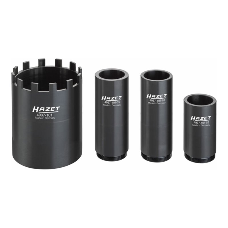 HAZET Nkw Zapfenschlüssel-Satz 4937-101/4 Vierkant hohl 20 mm (3/4 Zoll) Anzahl Werkzeuge: 4