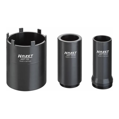 HAZET Nkw Zapfenschlüssel-Satz 4937-103/3 Vierkant hohl 20 mm (3/4 Zoll) Anzahl Werkzeuge: 3