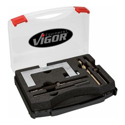 VIGOR Klemmschrauben-Demontage-Werkzeug-Satz für Vierlenker-Achse VAG V4126 Anzahl Werkzeuge: 5