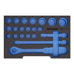 Gedore EI-1100 CT1-19 Schaumstoffmodul 1/2 L-BOXX 136 leer