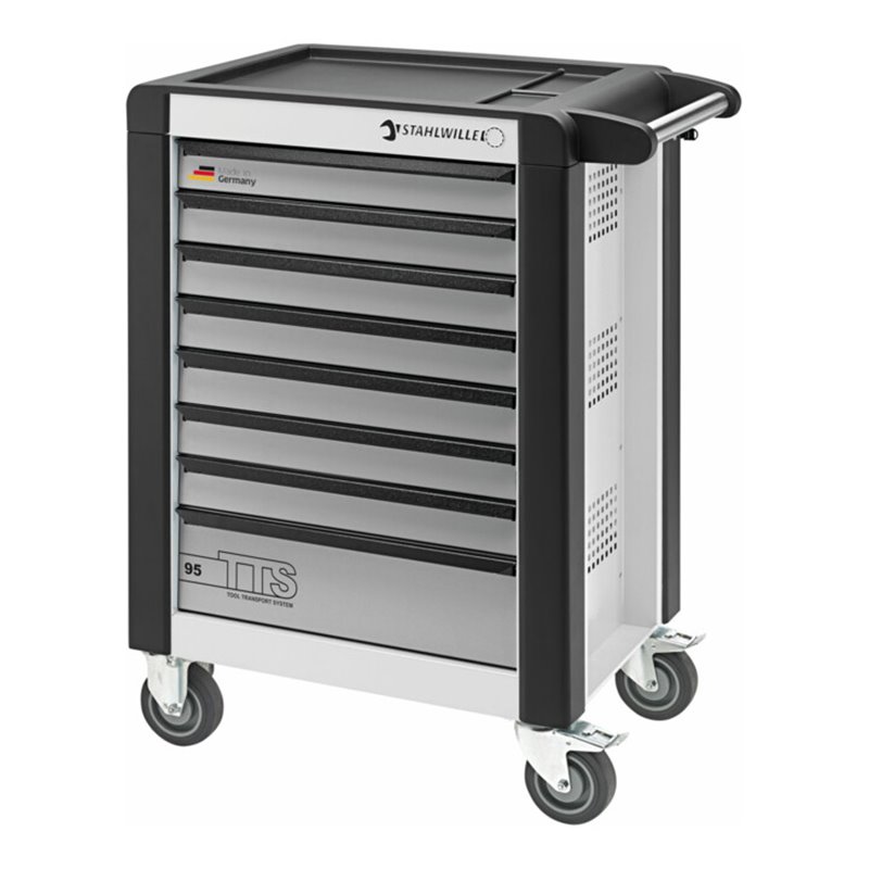 Stahlwille Werkstattwagen TTS 8 Schubladen weiß, RAL 9010 L.823mm x B.497mm x H.1021mm