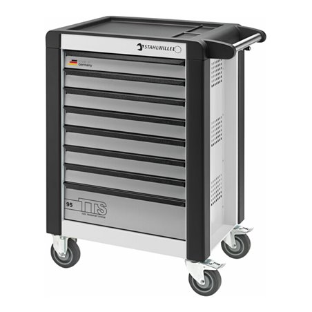 Stahlwille Werkstattwagen TTS 8 Schubladen weiß, RAL 9010 L.823mm x B.497mm x H.1021mm