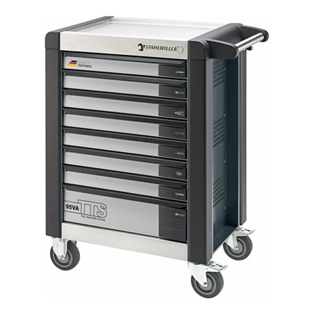 Stahlwille Werkstattwagen TTS 8 Schubladen anthrazitgrau, RAL 7016 L.823mm x B.499mm x H.912mm