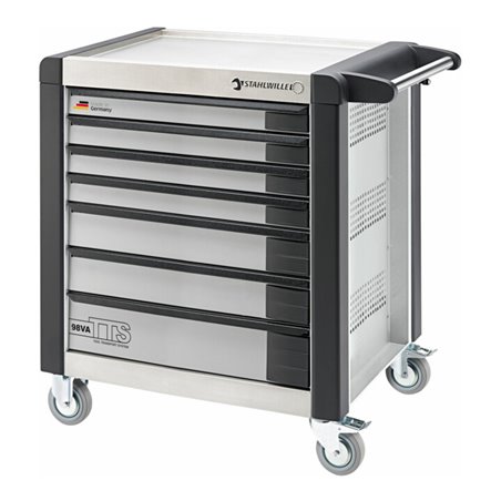 Stahlwille Werkstattwagen TTS 7 Schubladen weiß, RAL 9010 L.652mm x B.1000mm x H.1024mm