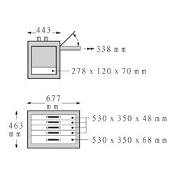 Stahlwille Kassetten-Box CONVERTA rot, RAL 3020 kombinierbar m.Nr.920 |  922N |  R 920