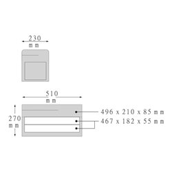 Stahlwille Tragekasten L.585mm B.300mm H.350mm