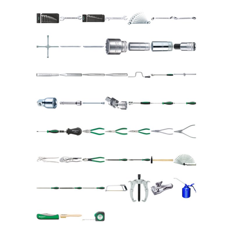 Stahlwille Großer Werkstattsatz Gewicht 28,6kg 127tlg.