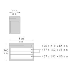 Stahlwille Tragekasten L.513mm B.228mm H.360mm