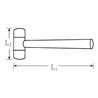 Stahlwille Treibhammer D.40mm 648g