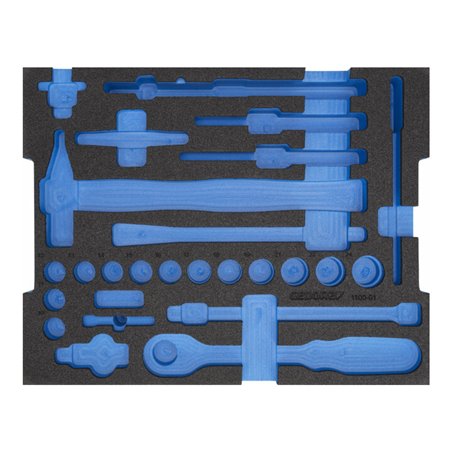 Gedore EI-1100-01 Schaumstoffmodul 2/2 L-BOXX 136 leer