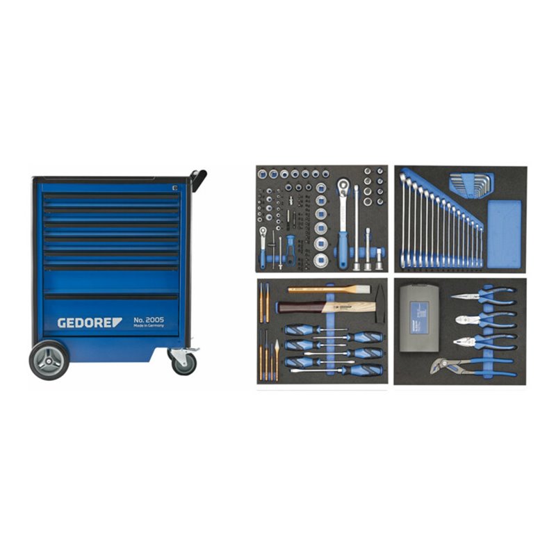 Gedore Werkzeugwagen 2005-TS-147 mit 147-tlg Werkzeugsortiment
