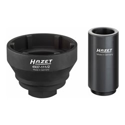 HAZET Nkw Zapfenschlüssel-Satz für Hinterachse MAN 4937-111/2 Vierkant hohl 25 mm (1 Zoll) Anzahl Werkzeuge: 2