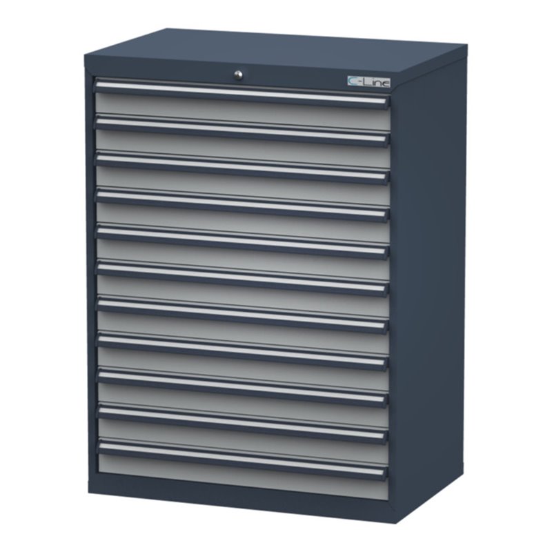 Simplaflex Schubladenschrank, Schubladen: 11x100, BxTxH 900x575x1220 mm