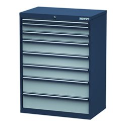 Simplaflex Schubladenschrank, Schubladen: 1x50, 2x100, 3x150, 2x200, BxTxH 900x575x1220 mm