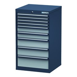Simplaflex Schubladenschrank, Schubladen: 4x50, 2x100, 2x150, 1x200, BxTxH 600x575x1020 mm