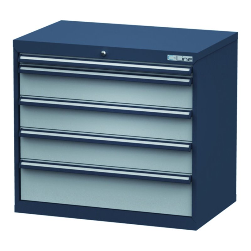 Simplaflex Schubladenschrank, Schubladen: 1x50, 3x150, 1x200, BxTxH 900x575x820 mm