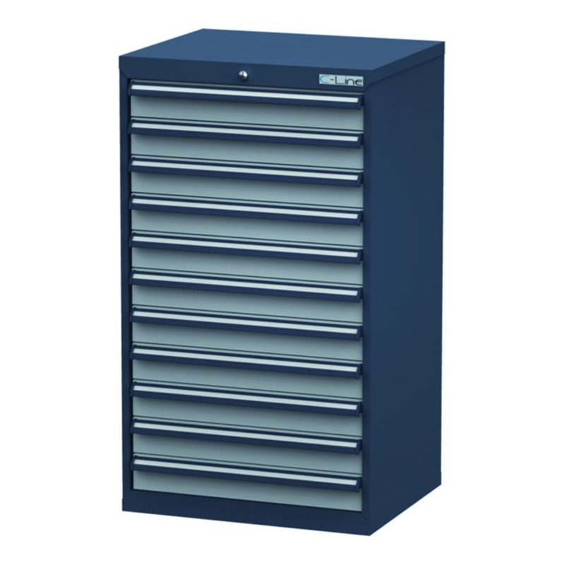 Simplaflex Schubladenschrank, Schubladen: 11x100, BxTxH 700x575x1220 mm