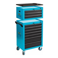 HAZET Werkstattwagen Assistent 178N-10 Schubladen flach: 8 x 80 x 527 x 348 mm Schubladen hoch: 2 x 165 x 527 x 348 mm