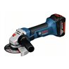 Bosch Akku-Winkelschleifer GWS 18-125 V-LI mit 2 x 5,0 Ah Li-Ion Akku L-BOXX