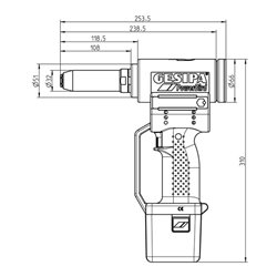 Gesipa Schliessringbolzen-Setzgerät PowerBird für 6,4 mm C6L®*