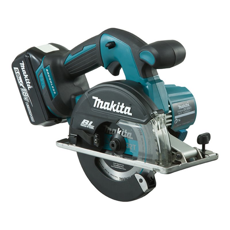 Makita DCS551RTJ Akku-Metallhandkreissäge 18 V / 5,0 Ah