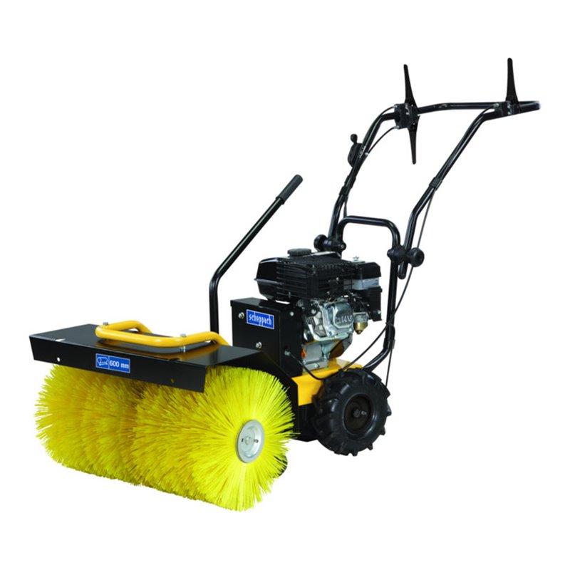 Scheppach Set-Kehrmaschine SC2400p/Schneeschild/Behälter