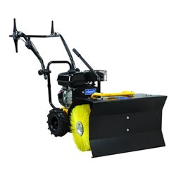 Scheppach Set-Kehrmaschine SC2400p/Schneeschild/Behälter