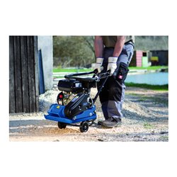 Scheppach Rüttelplatte HP1100S 5,5PS mit Fahrvorrichtung und Gummiplatte