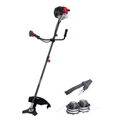 Scheppach Benzin-Motorsense 32,6 cc 1,22 PS 2in1 inkl. 2 Weiteren Fadenspulen & Schultergurt