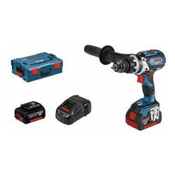 Bosch Akku-Schlagbohrschrauber GSB 18V-85 C mit 2 x 5,0 Ah Li-Ion Akku L-BOXX