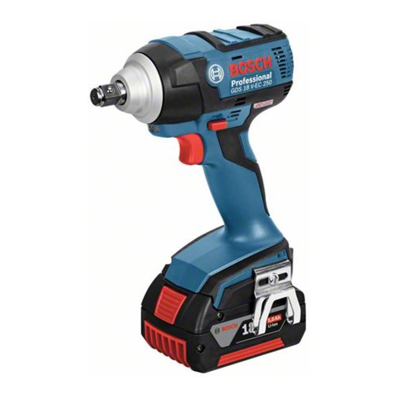 Bosch Akku-Drehschlagschrauber GDS 18 V-EC 250 mit 2 x 5,0 Ah Li-Ion Akku L-BOXX