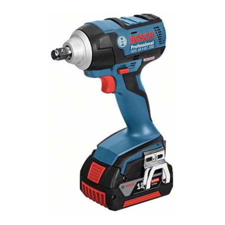 Bosch Akku-Drehschlagschrauber GDS 18 V-EC 250 mit 2 x 5,0 Ah Li-Ion Akku L-BOXX