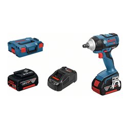 Bosch Akku-Drehschlagschrauber GDS 18 V-EC 250 mit 2 x 5,0 Ah Li-Ion Akku L-BOXX