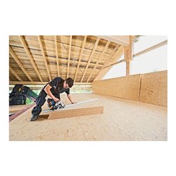 Bosch Akku-Kreissäge GKS 18V-57 G mit 2 x 5,0 Ah Li-Ion Akku Führungsschiene L-BOXX