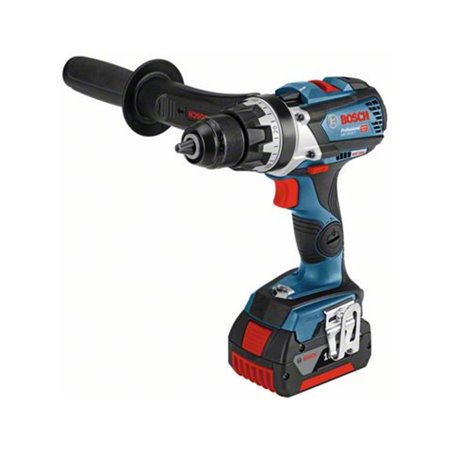 Bosch Akku-Bohrschrauber GSR 18V-85 C mit 2 x 5,0 Ah Li-Ion Akku GCY 30-4 L-BOXX