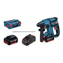 Bosch Akku-Bohrhammer mit SDS plus GBH 18 V-EC mit 2 x 5,0 Ah Li-Ion Akku L-BOXX