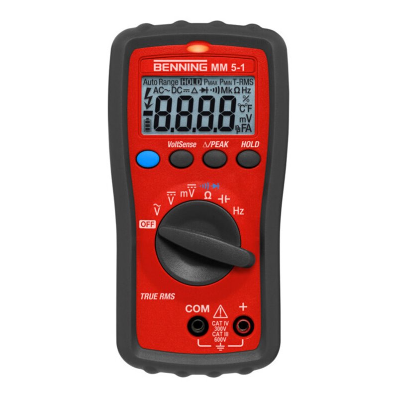 BENNING Multimeter MM 5-1 0,0001-600 V AC/DC Spannungs/Durchgangsprüf.
