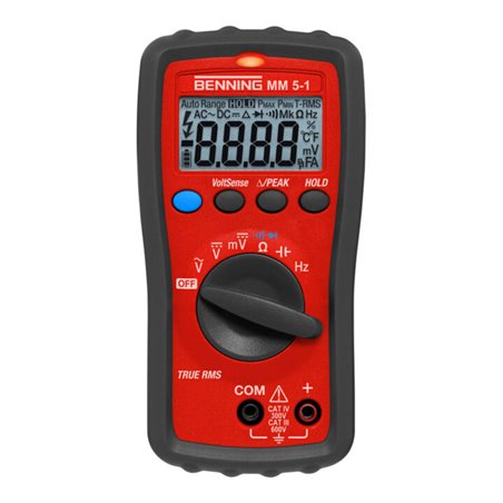 BENNING Multimeter MM 5-1 0,0001-600 V AC/DC Spannungs/Durchgangsprüf.