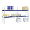 Bito Paletten-Komplettregal-Set P4 mit 5 Ebenen 1000 kg, unmontiert enzianblau 1100 mm 6000 mm 3000 kg