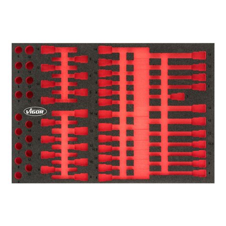 VIGOR Weichschaum-Einlage, leer V4728